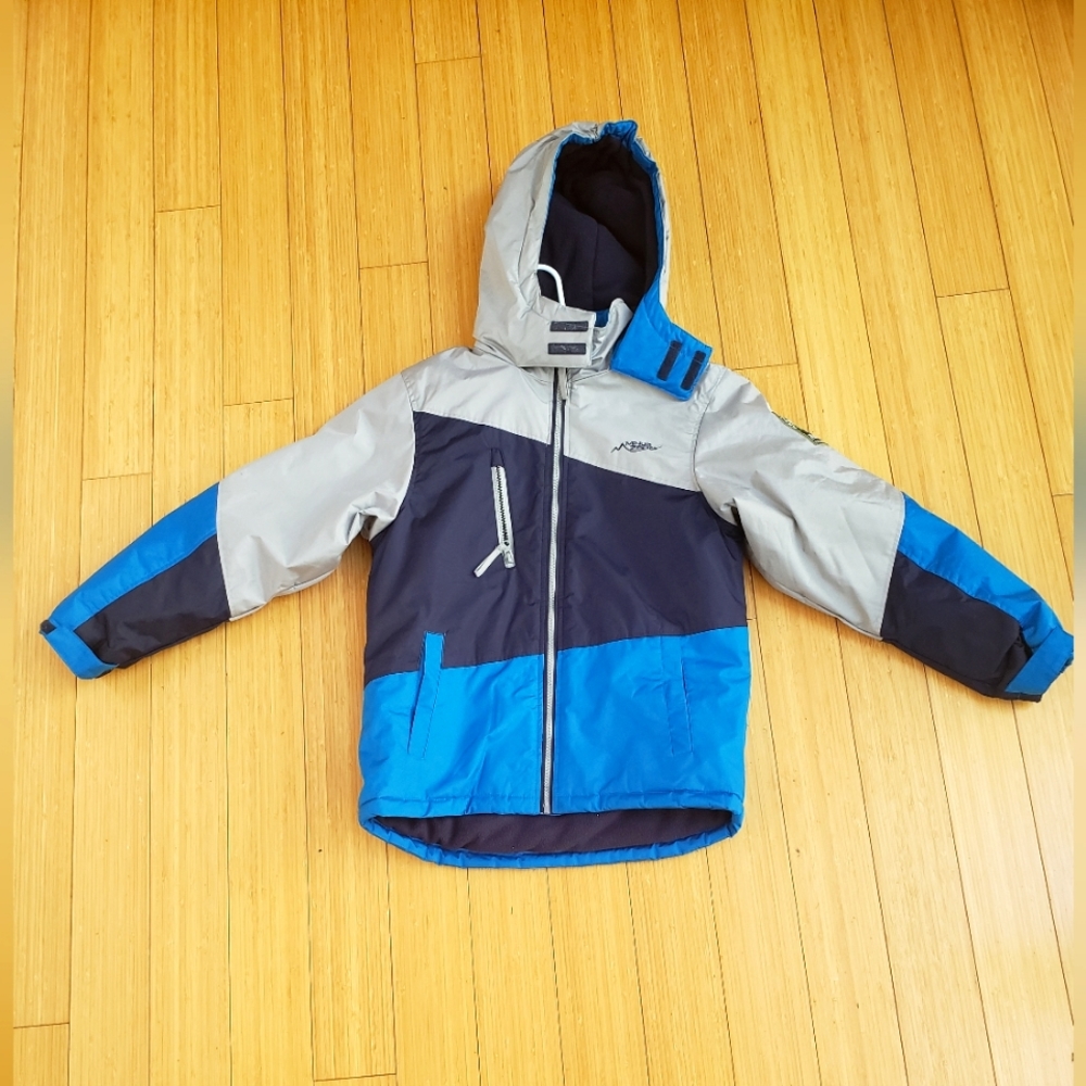 Minus Zero Jacket Boys Size Medium Blue/Gray Insulated Winter Jacket